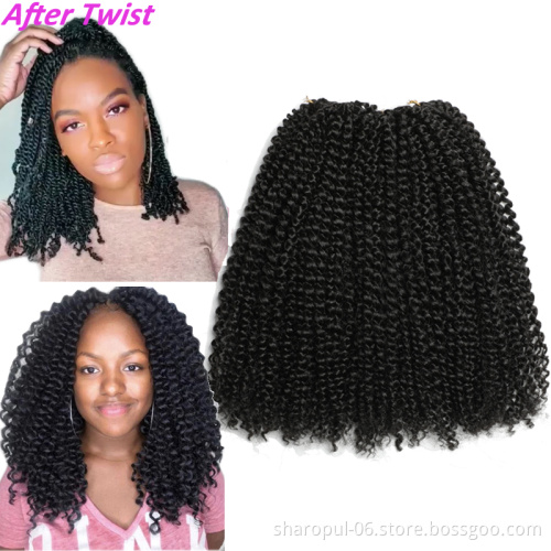 Sharopul curly twist hair for locs, 12inch passion twist hair crochet braids